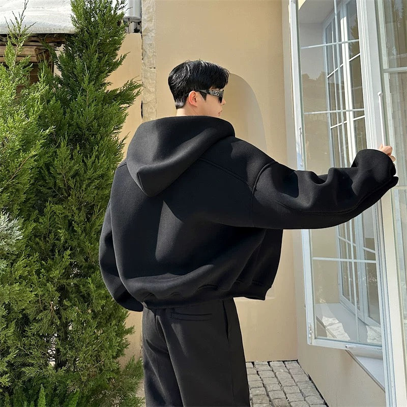 Oversized zip-up hoodie