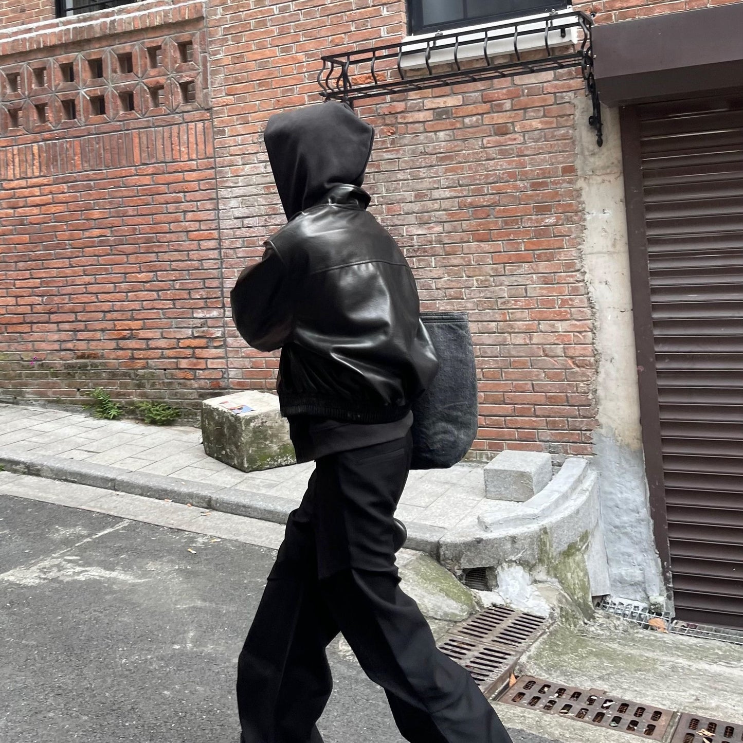 Zip-Up leather jacket