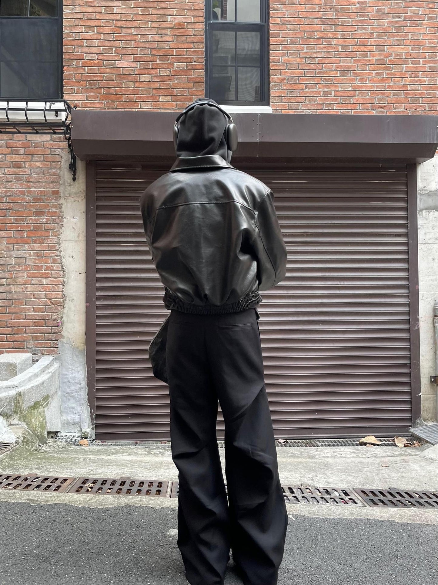 Zip-Up leather jacket