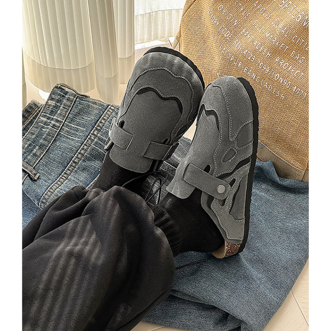 Waveform Suede Mules