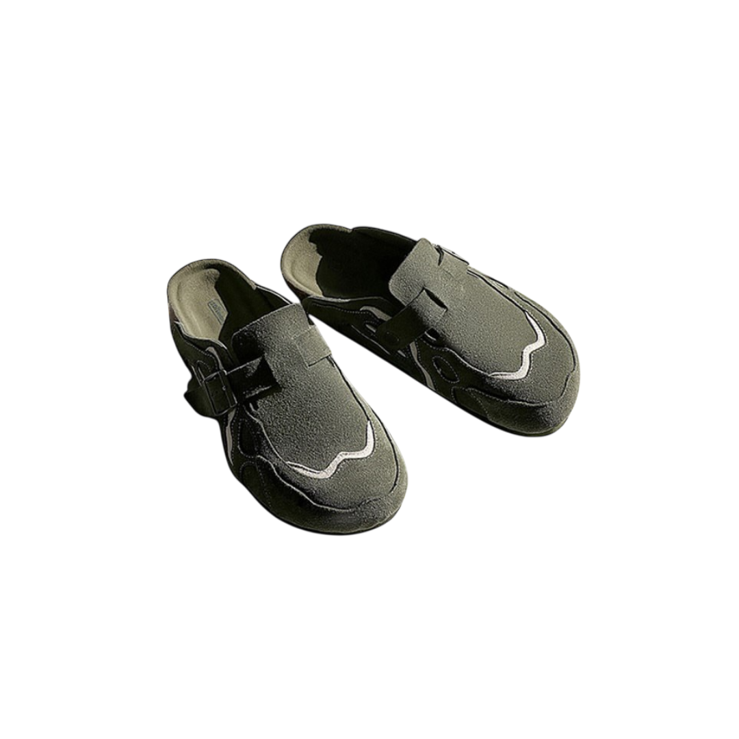 Waveform Suede Mules