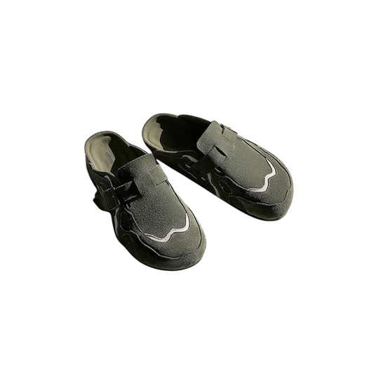 Waveform Suede Mules