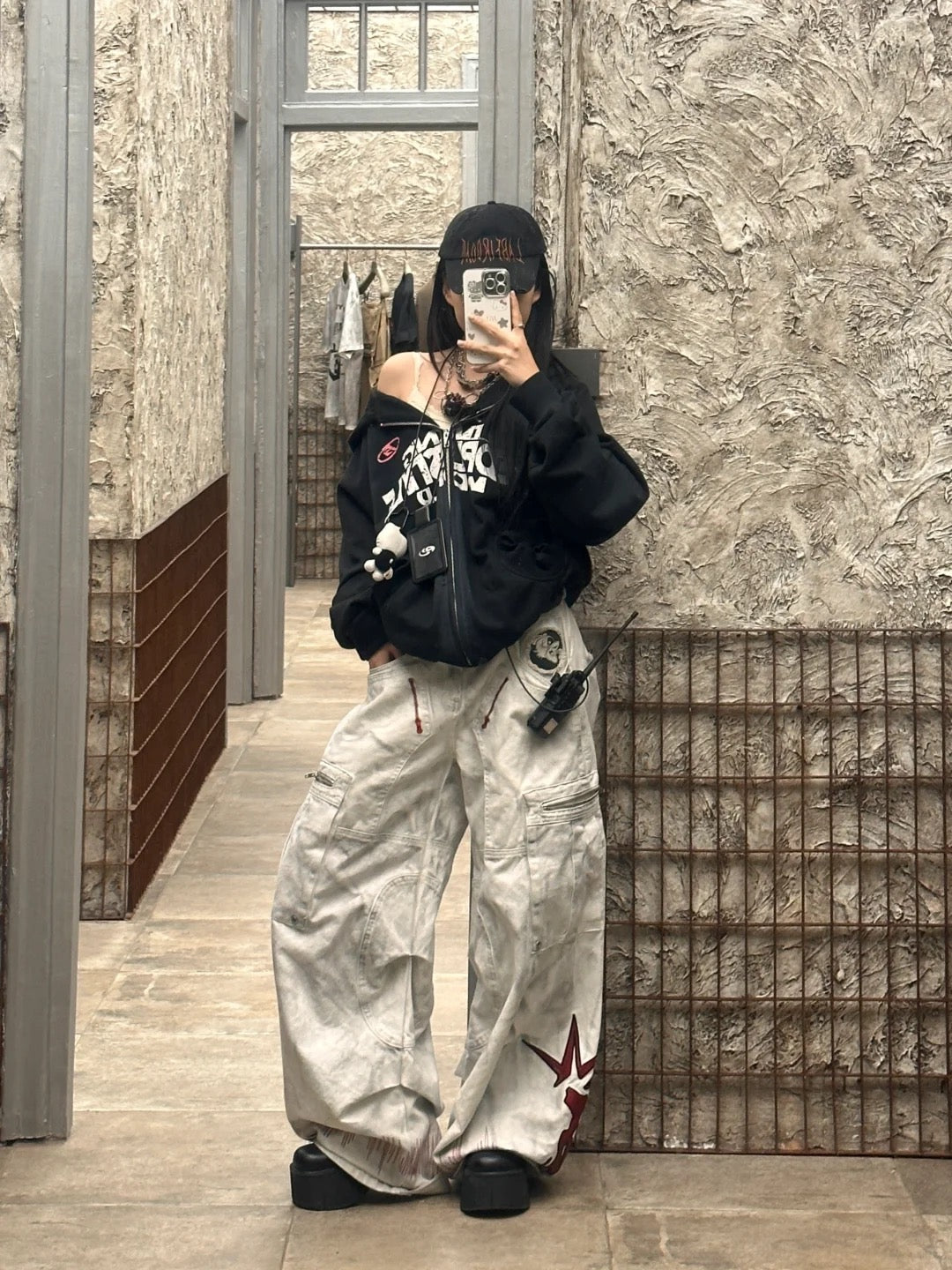 Y2K White Pants