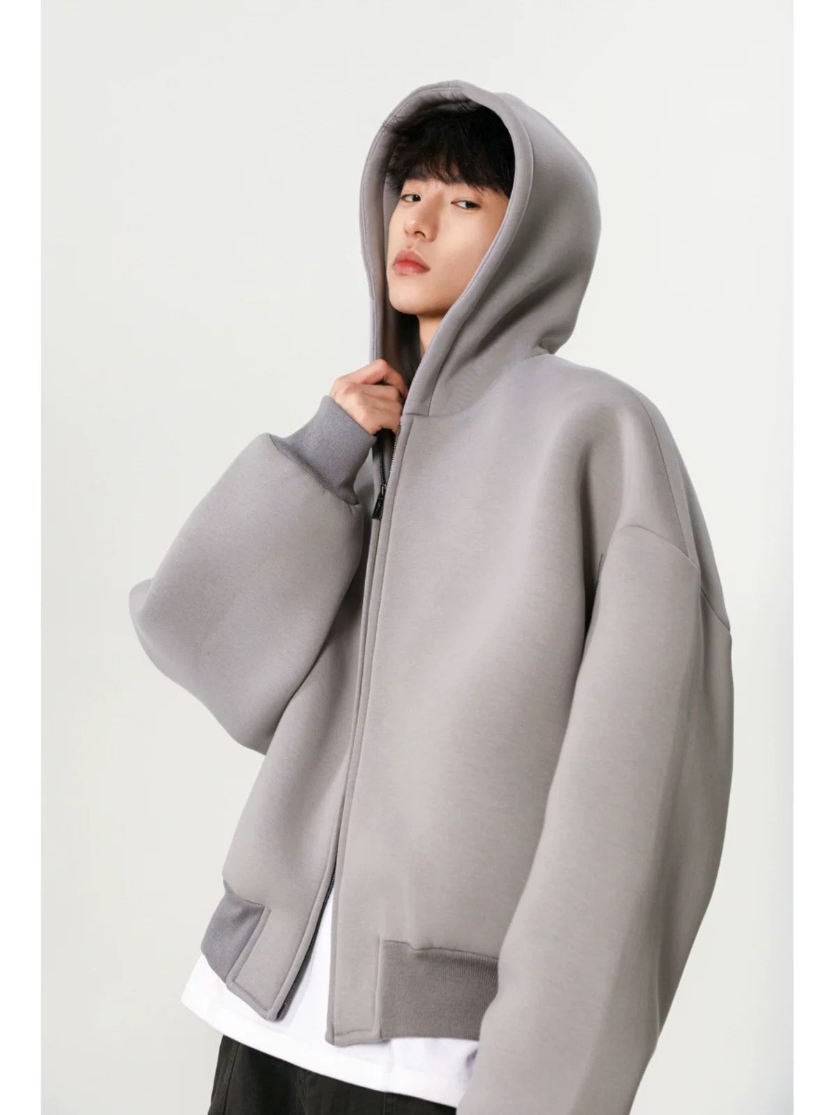 Zip up box hood