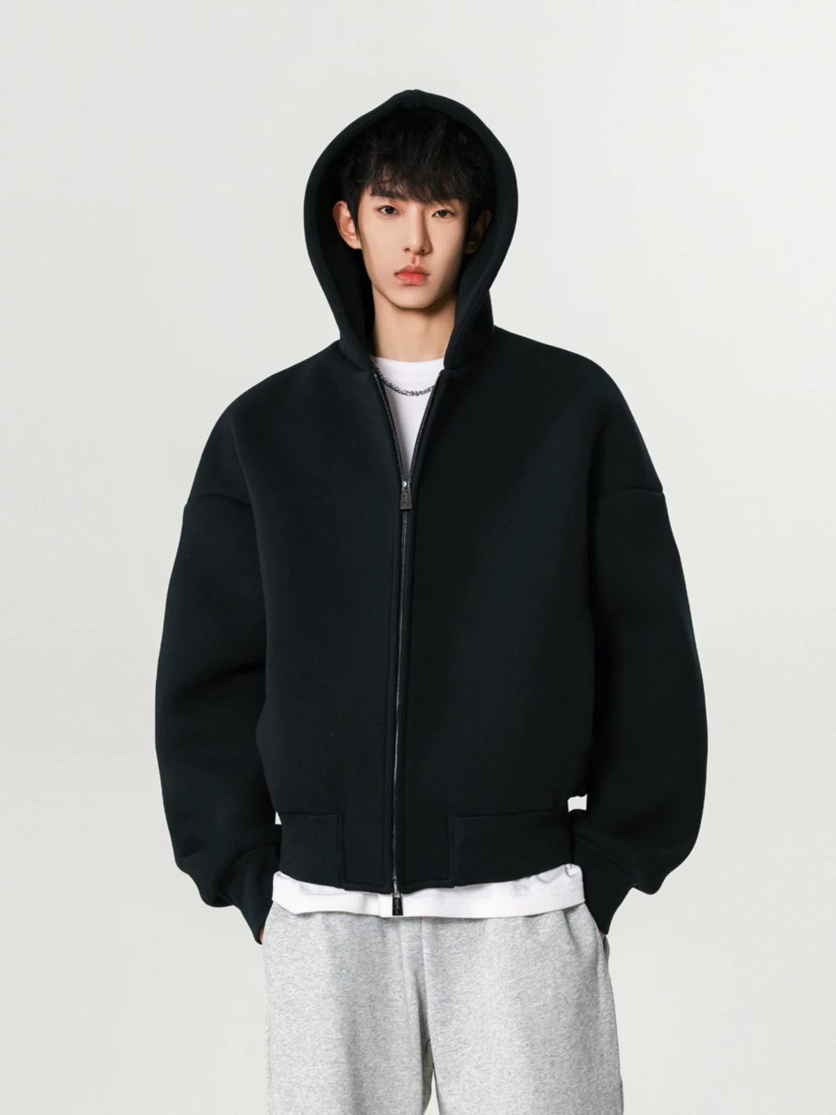 Zip up box hood