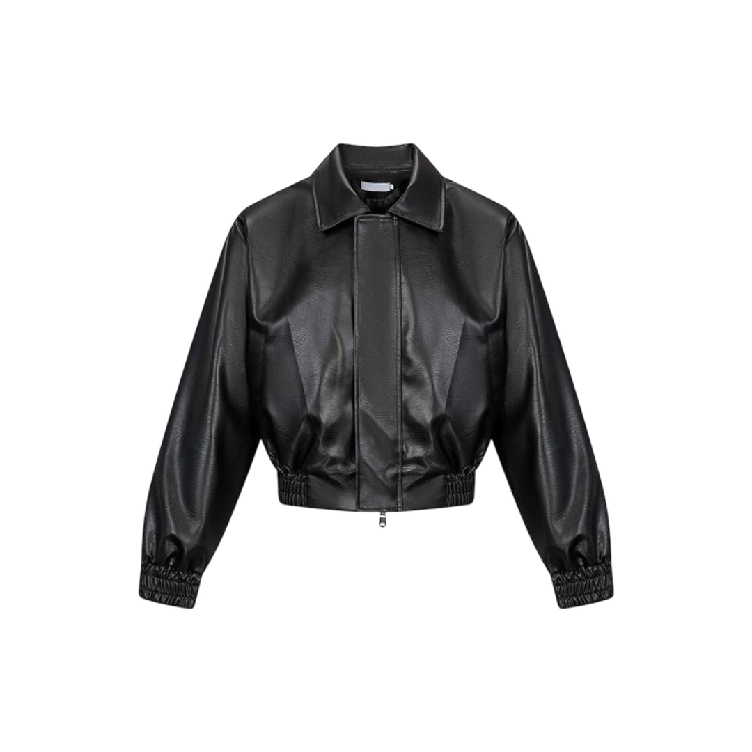 Zip-Up leather jacket