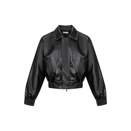 Zip-Up leather jacket